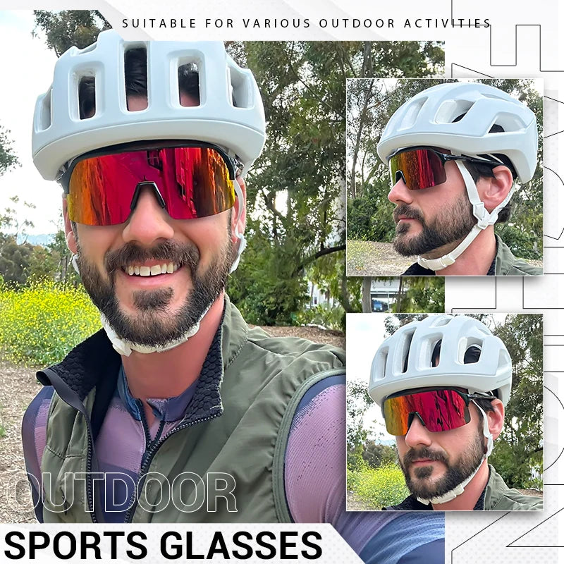 Kapvoe Photochromic Hiking Eyewear Sunglasses for Man Cycling Glasses Bicycle Cycling Women MTB Bike Outdoor Sport Goggles UV400