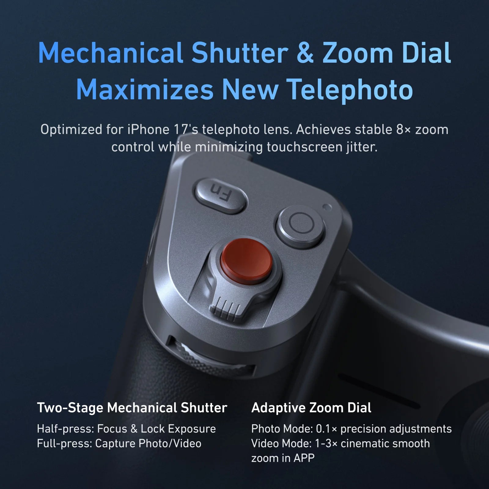 TELESIN Master Grip Kit for iPhone 17 Pro ProMax Phone Camera Magnetic Grip Graphene Case for iPhone Cooling Phone Handle Holder
