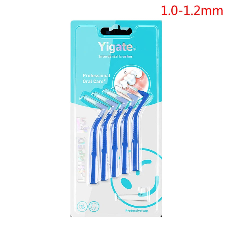 100Pcs Interdental Silicone Brushes Dental Toothpicks Brush Between Teeth With Thread Oral Cleaning Tools