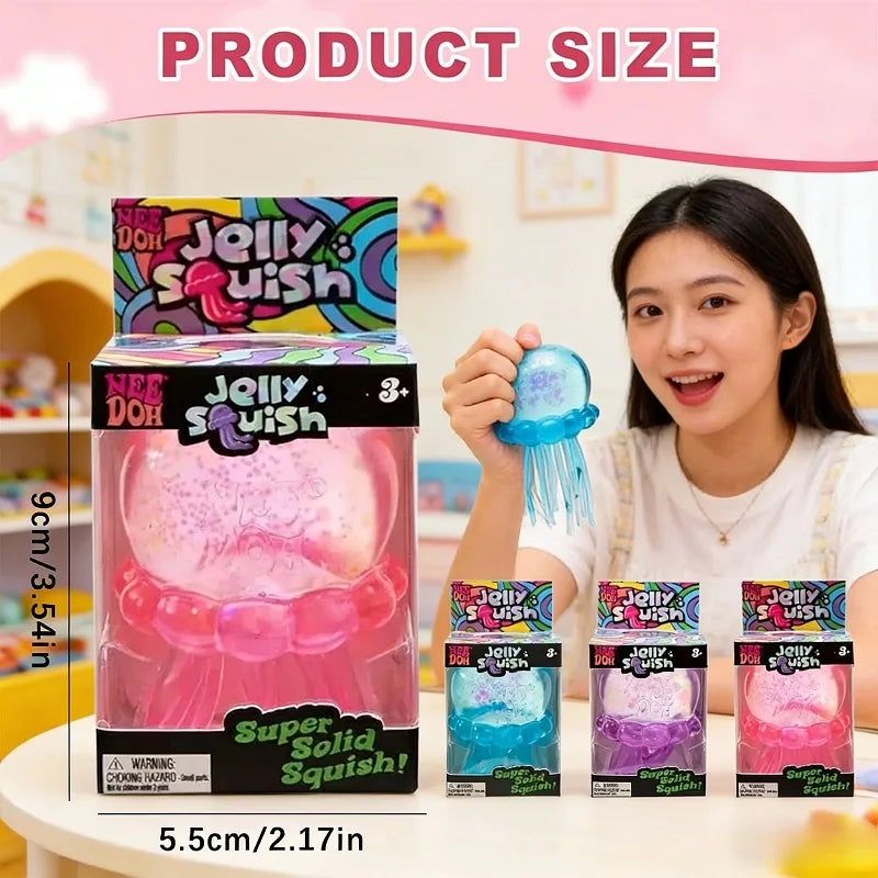 2026 Hot Cute Jellyfish /,Nee Doh Jelly Hops/' Octopus Squishy Squishies Fidget/,. Toy Waterproof Water Play Squeeze Sensory Toy