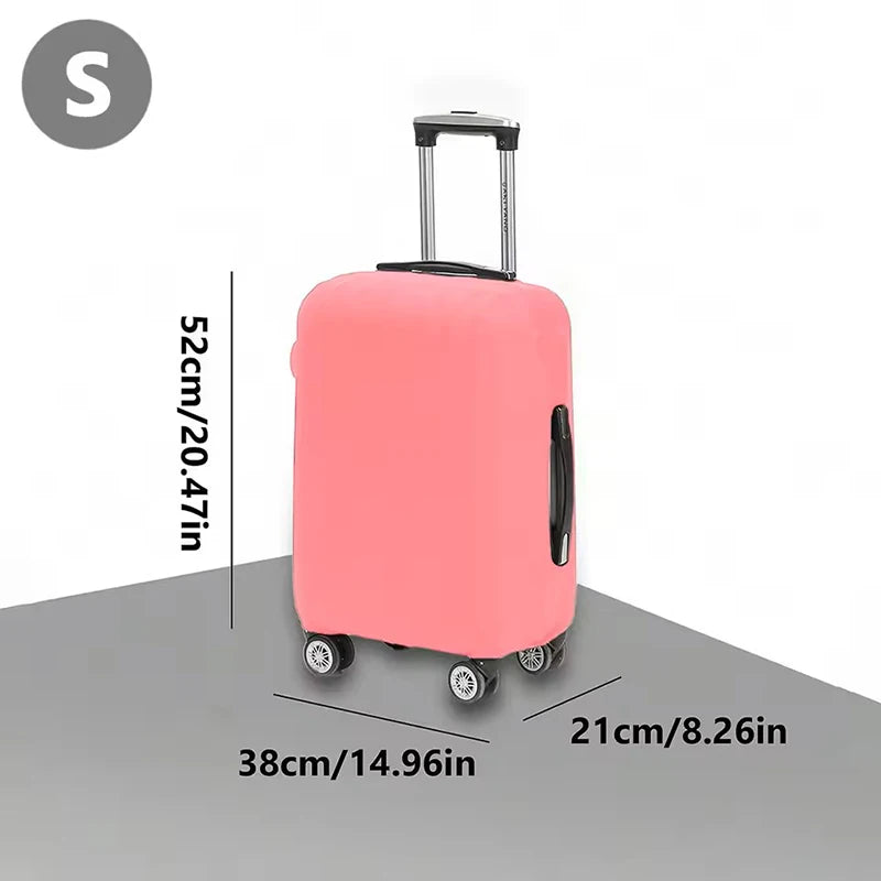 Fashion Travel Suitcase Protective Cover Luggage Protective Cover Solid Color Suitable for 18-32 Inch Suitcases.-zmt