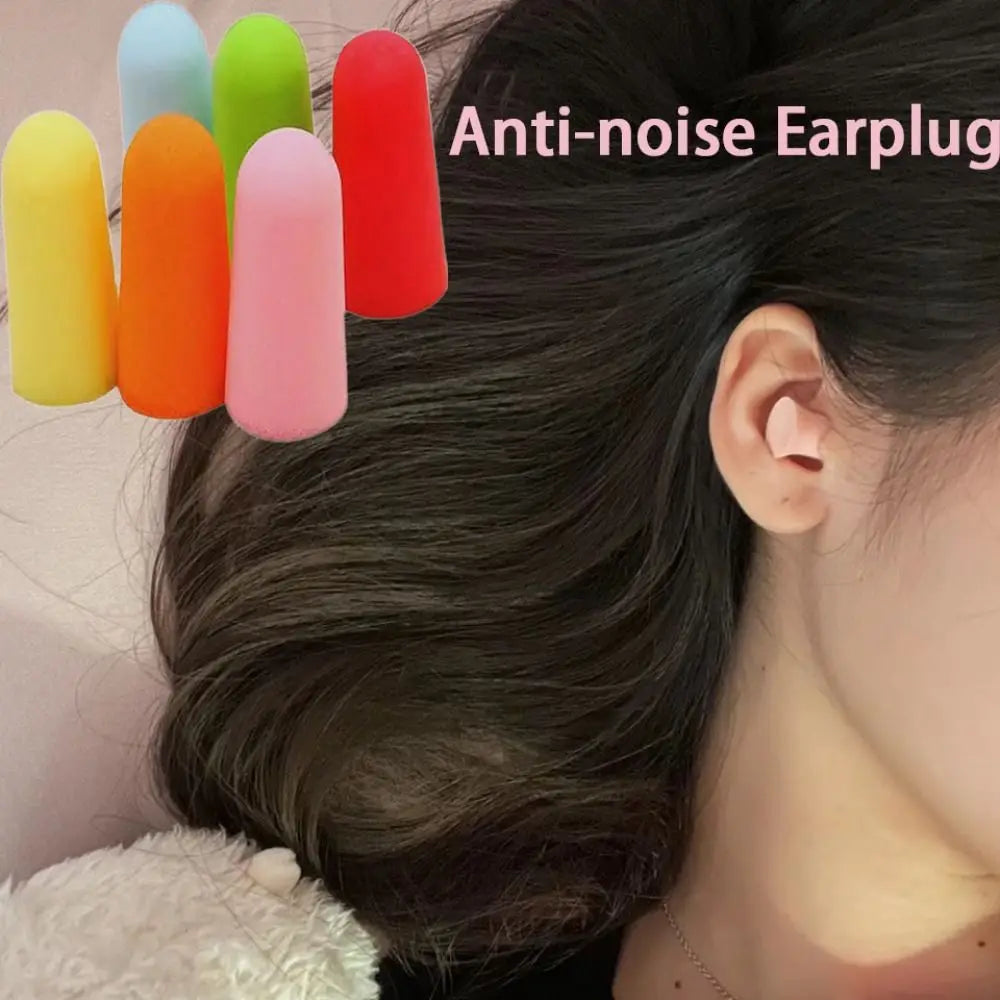 1 Pair Soft Noise Reduction Anti-noise Earplugs Soundproof Sound Insulation Ear Plugs Foam Waterproof Sleeping Earplugs Sleep