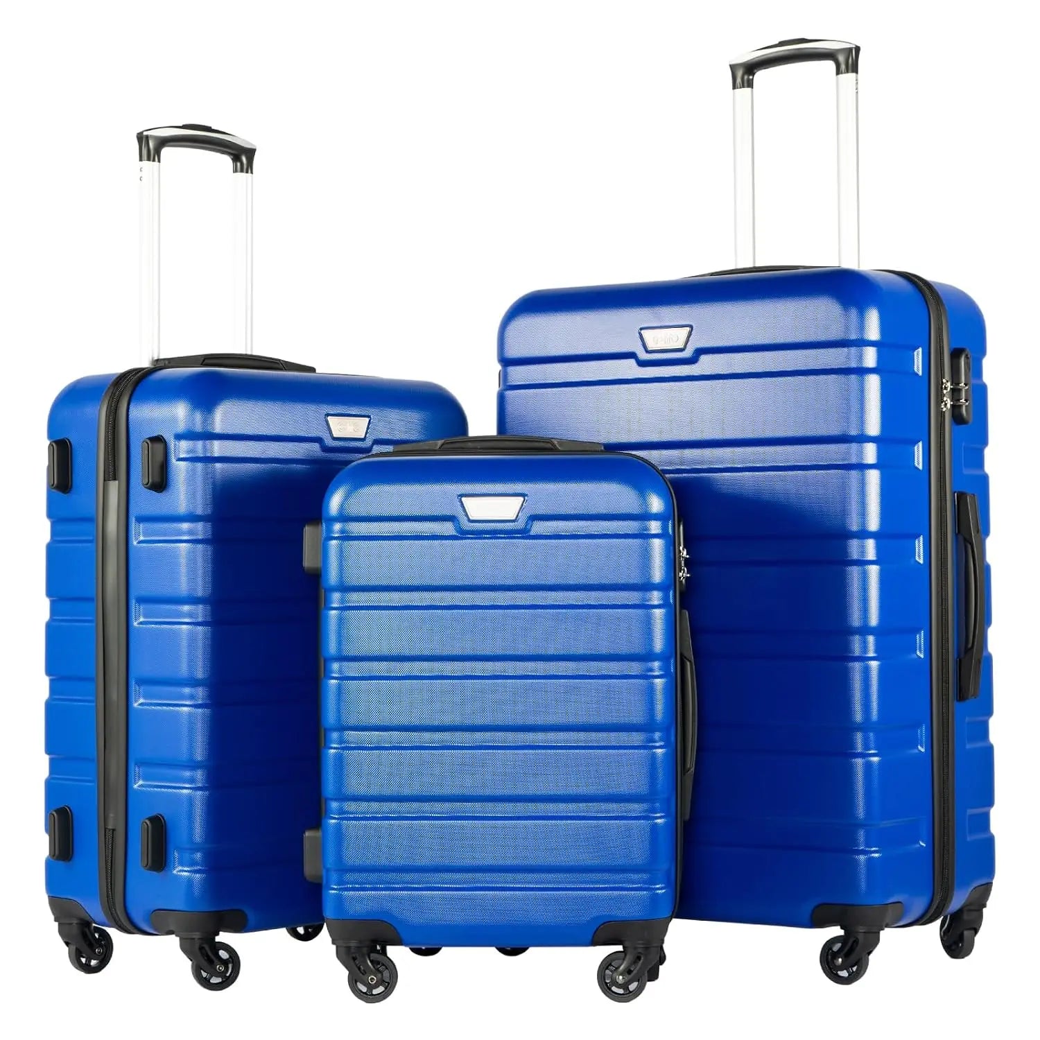 3 Piece Lightweight Hardside Spinner Luggage Set with Secure TSA Lock Travel Suitcases, Customize