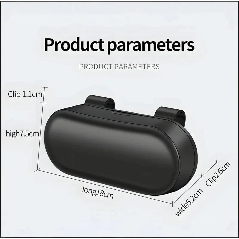 Car Glasses Box Portable Car Sunglasses Holder Car Driving Glasses Holder Eyeglass Case Sun Visor  Multifunctional Storage Box