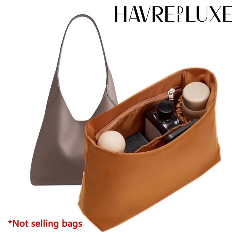 Lightweight Bag Insert, Purse Organizer Inserts for brooklyn 28 Insert Keeps Tote Handbag With Zipper and Bottle Holder