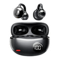 KEBIDUMEI Wireless BT5.4 Earphones IPX4 Waterproof Type-C Charging Clip Ear Design With Digital Display For Comfortable Wearing
