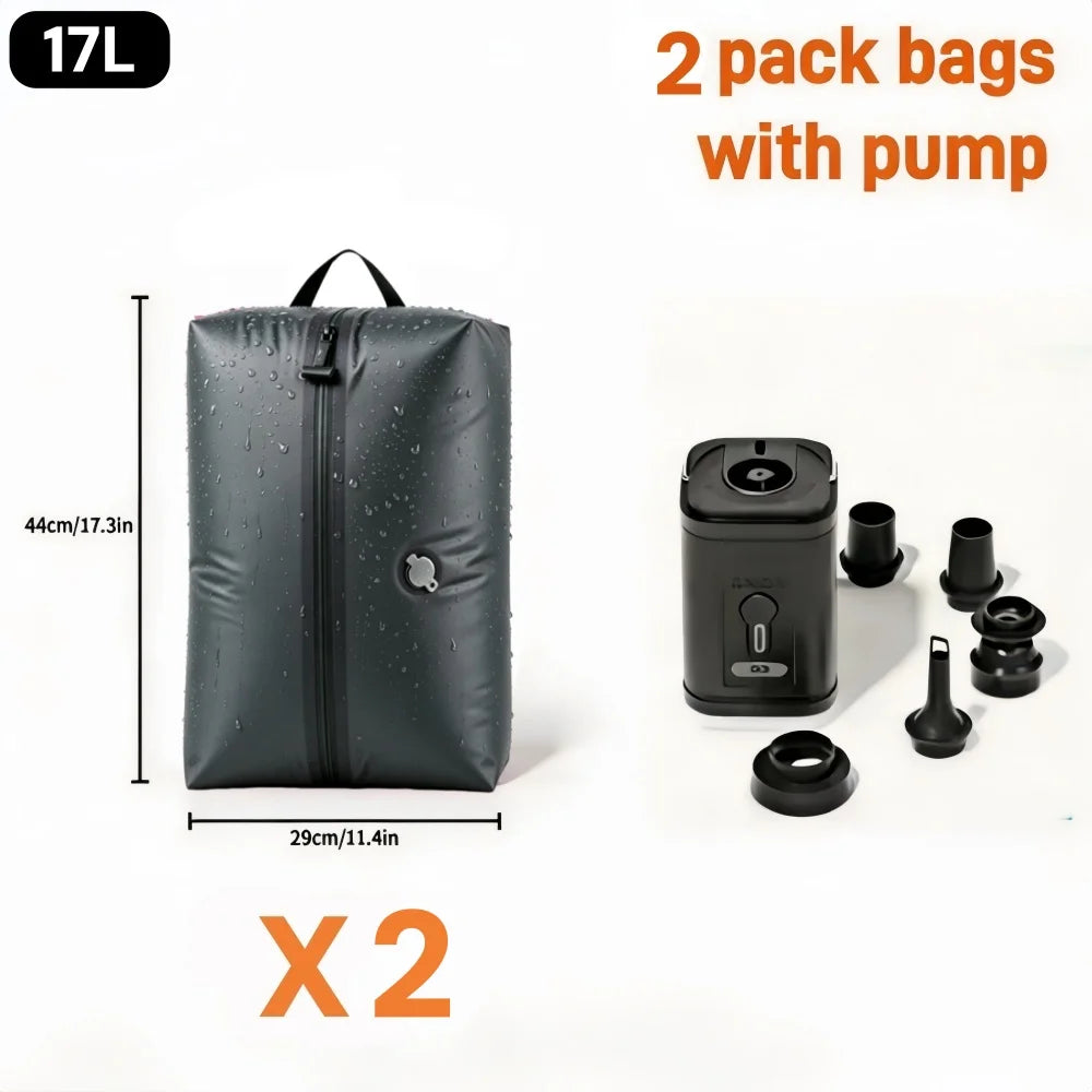 Travel Accessories Compression Bag Clothes Vacuum Storage Bags Reusable Luggage Suitcase Space Saver Clothing Packaging Bag