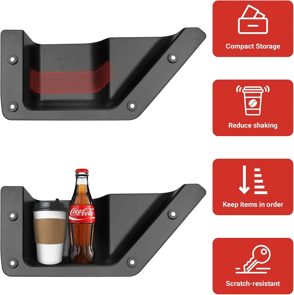 Compatible For 2021-2025 2026 Ford Bronco Accessories Cup Holder Side Organizer Box for Bronco Storage 2/4 Door (Not Sport)