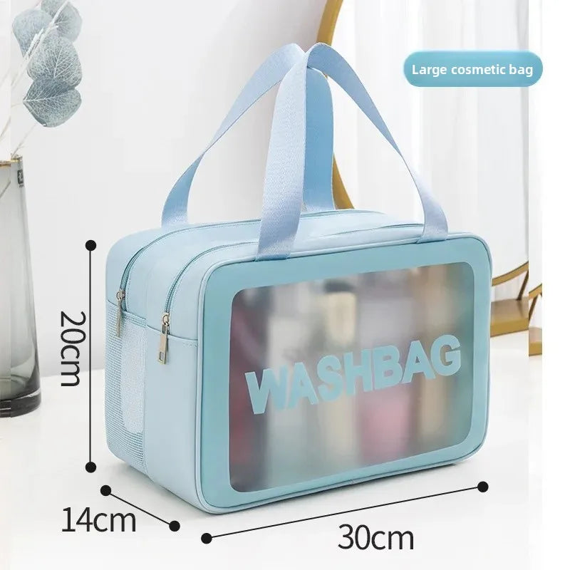 Waterproof Large Capacity Cosmetic Bag Separate Wet And Dry Travel Toiletry Storage Bag Portable Shower Makeup Storage Bag