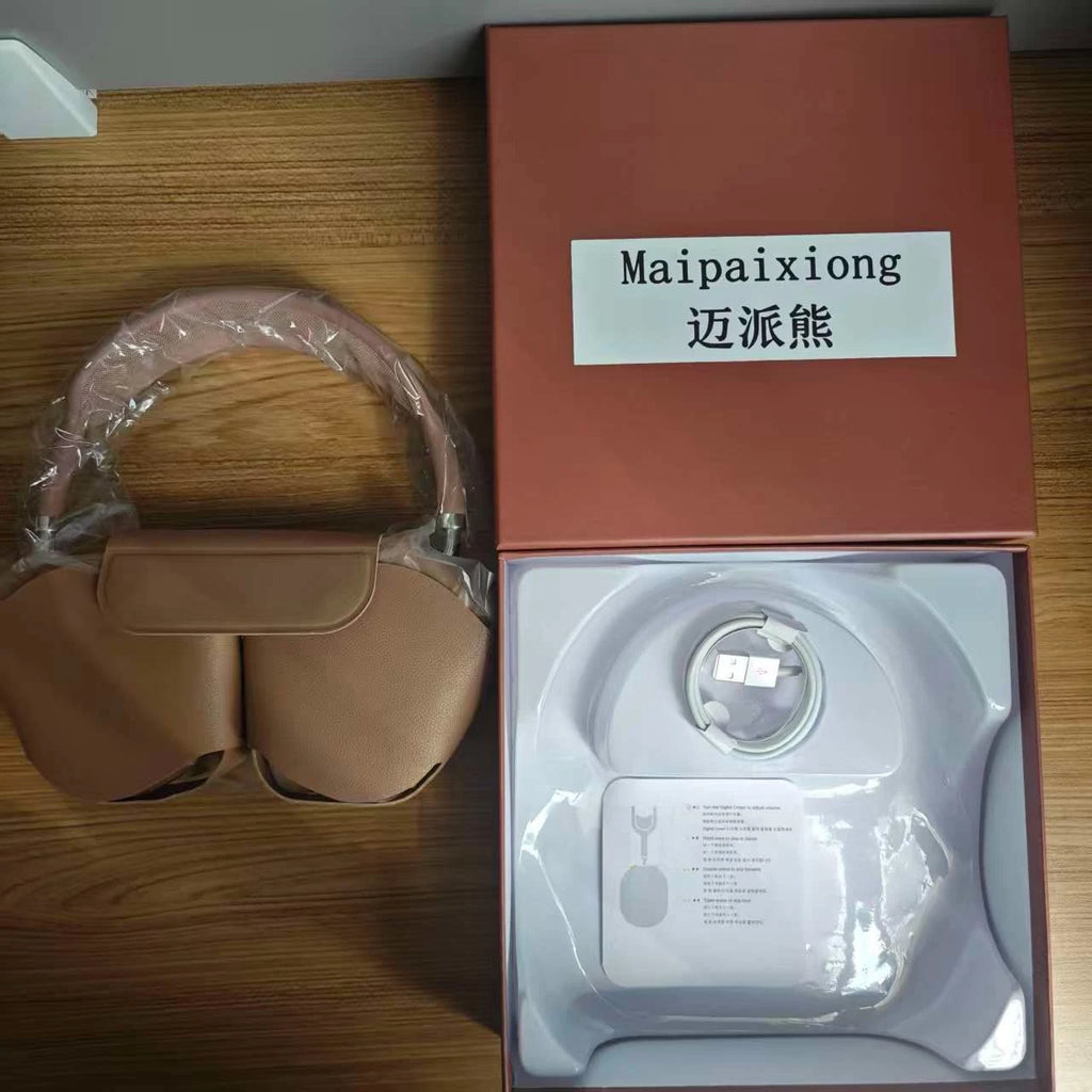 2025 Maipaixiong kim Max Bluetooth Headphones Over The Ear Wireless Big Earphone Hifi Sounds Sport Headsets With Button
