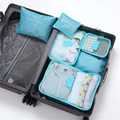6pcs/Set Travel Storage Bag Portable Large Capacity Luggage Clothes Sorting Organizer Set Dry And Wet Separate Storage Bag