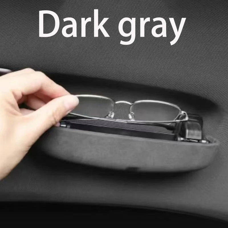 For Audi A3 A4 A5 A6 A7 A8 Q2 Q3 Q7 Q8 2006-2024 Car driver handle glasses case Suede glasses case Car glasses case