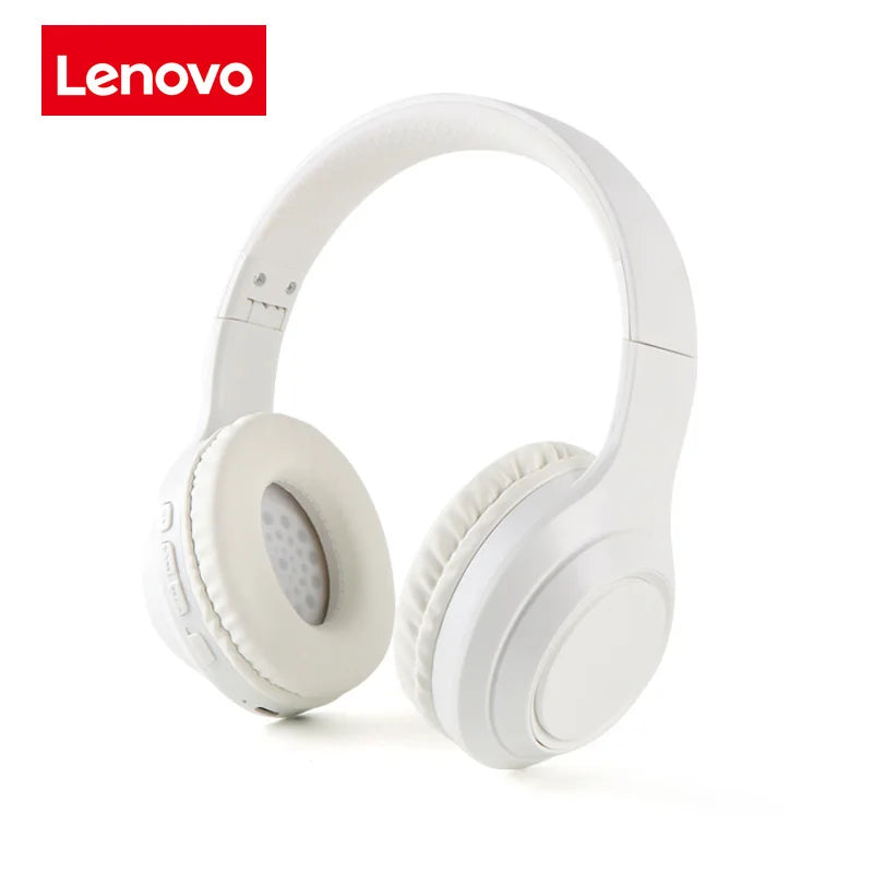 Newest Lenovo Wireless Headphones Bluetooth Earphones Foldable Headset Helmets with Mic Support TF-Card Noise Reduction Earbuds