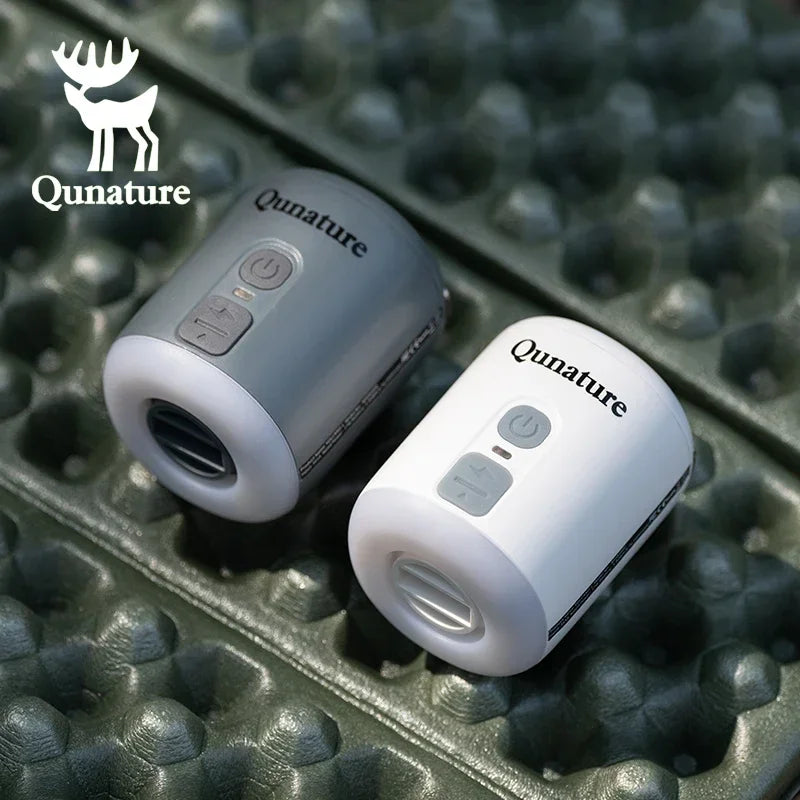 Qunature Electric Air Pump Multifunctional Inflatable Extract Gas Pump Camping Air Bed Swimming Ring Inflatable Pump lighting