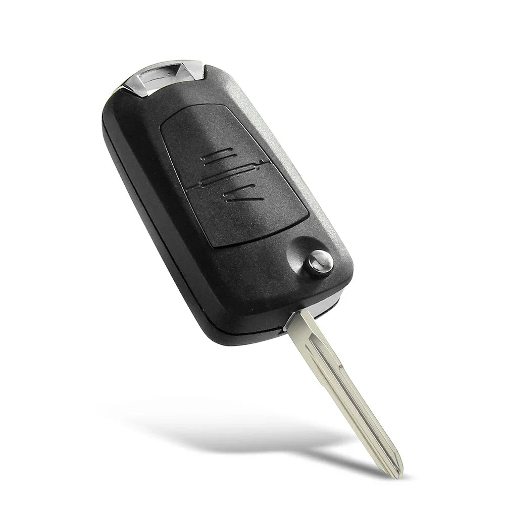 KEYYOU For Vauxhall Opel Astra Vectra Zafira Fob Car Key Shell 2 Button Folding Flip Remote Key Case HU46 Blade
