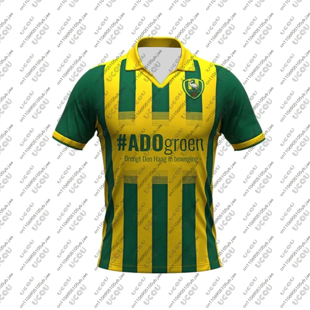2025-26 Mens Kids Boys Breathable Quick-drying Football Jersey Top Adult Home Jersey Soccer Sports Away Autumn A-ADO Den Haag
