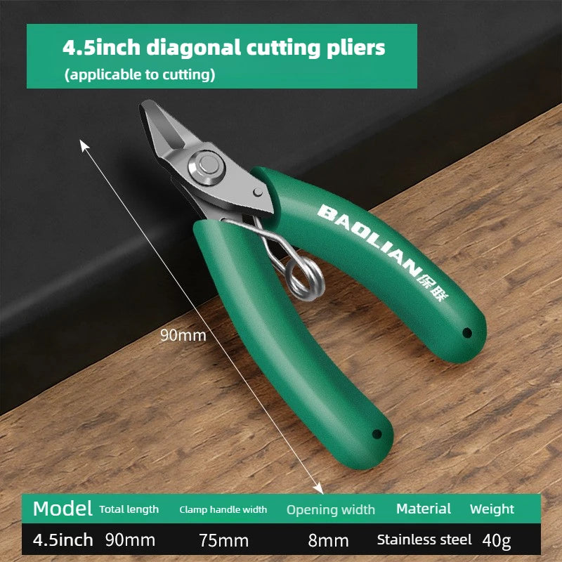 4.5 Inch Mini Handmade Pliers, Household Industrial Grade Multifunctional DIY Mini Wire Pliers, Electrician Mini Tiger Pliers