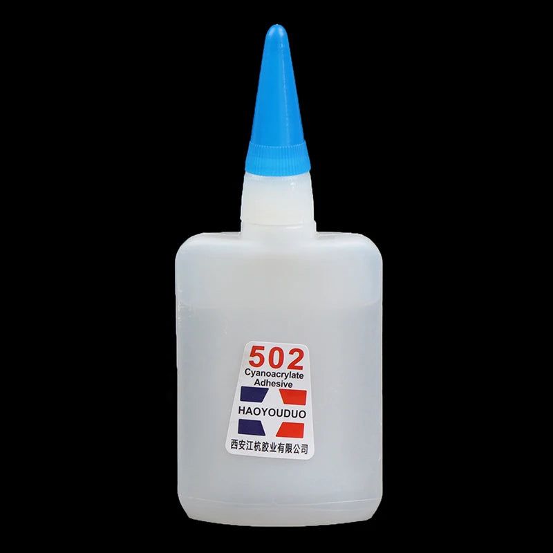 40Ml 502 Super Glue Instant Quick Dry Cyanoacrylate Strong Adhesive Quick Bond Leather Rubber Metal Office Supplies Fast Glue