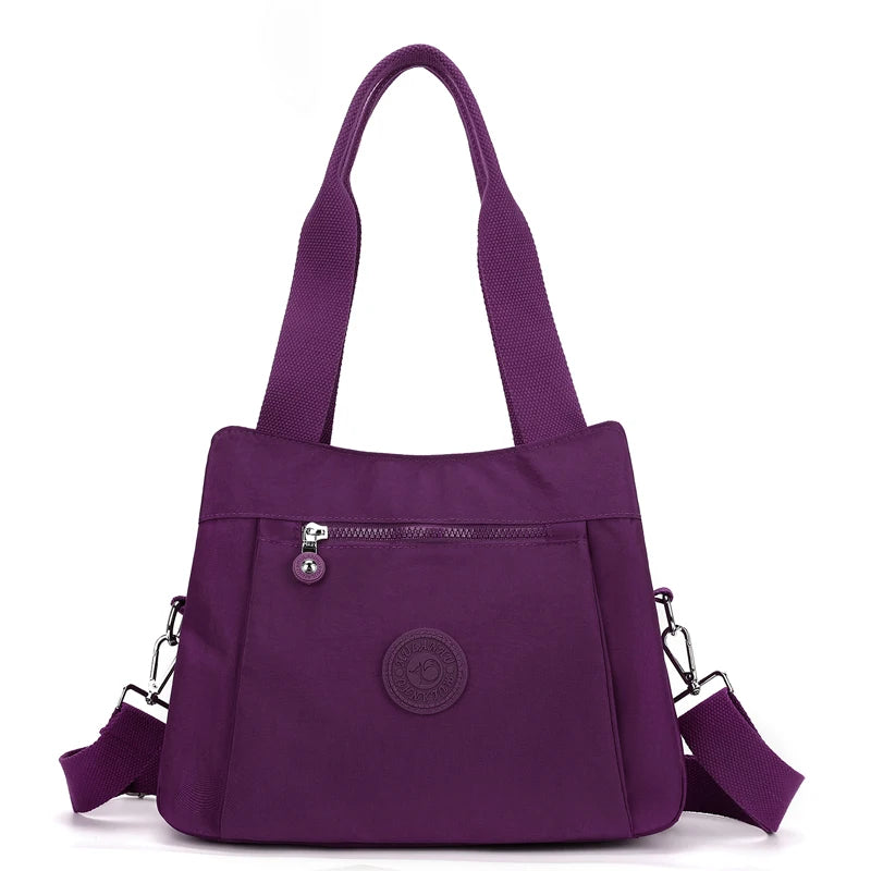 Women's Casual Nylon Crossbody Bag Travel Handbag Portable Business Tote Outdoor Purse Satchel Shoulder Bag for Everyday Use