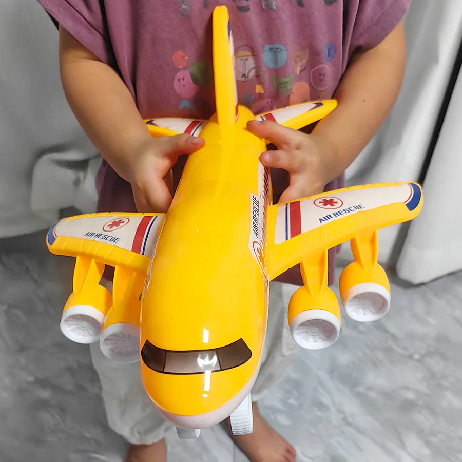 Children's large passenger plane toy, inertial airplane model, suitable as birthday gifts for boys and girls