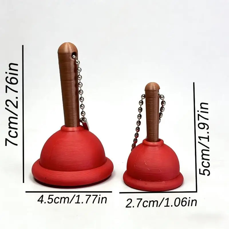 [CL]1/2Pcs Calming Keychain Keys Finger Button Party Gift Toilet Poop Hanging Fingertip Clicker Anti-stress Decompression Toys