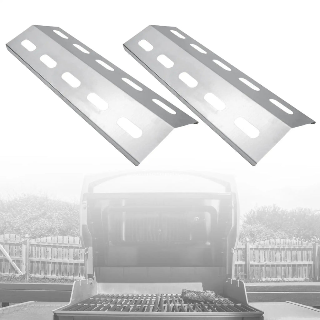 2Pcs Grill Heat Plate Shield Barbecue Heats Plate Easy to Install Convenient Fire Divider Heat Tent for Garden Camping Picnic