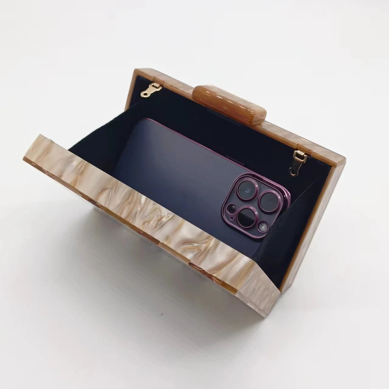 Plaid Acrylic Luxury Clutch Evening Bags For Women Wedding Handbag Chic Party Chain Shoulder Crossbody Bags Dinner Dress Purses