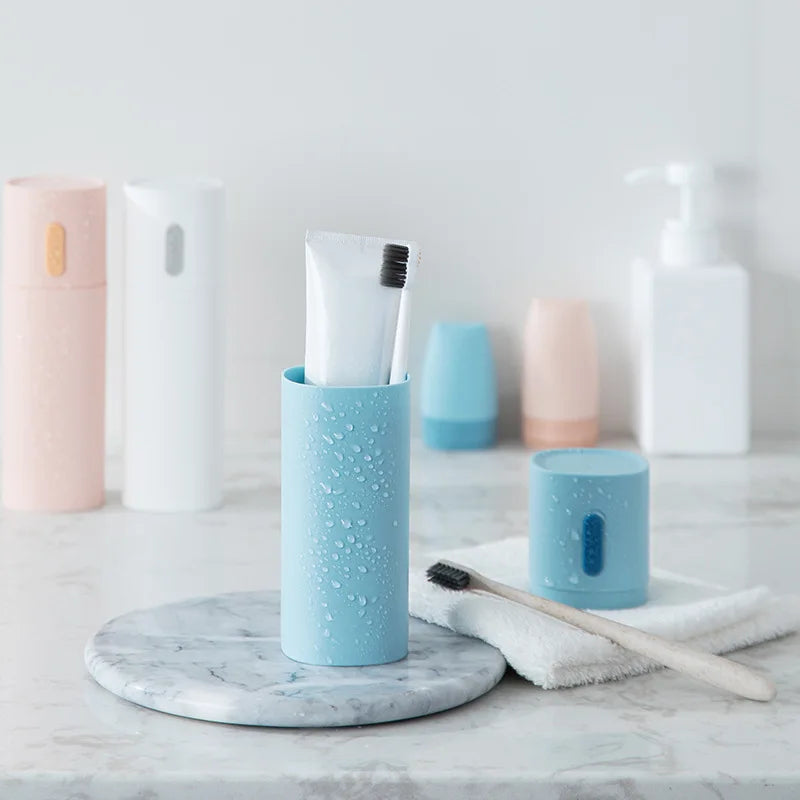 Home Set Travel Toothbrush Box, Simple and Modern Style Couple Toothpaste Storage Box