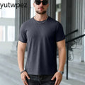 Outdoor Hiking Fitness Sports Running T-shirt Men Summer Ice Silk Thin Top Reflective Printing Quick Dry Breathable T-shirt 6XL