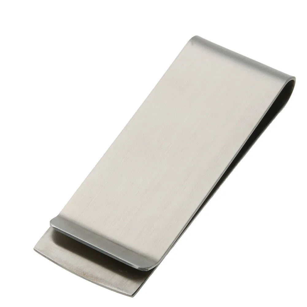 Stainless Steel Money Clip Metal Wallet Clip Credit Card Holder Clip Minimalist Front Pocket Wallet Clip for Fathers Boyfriends