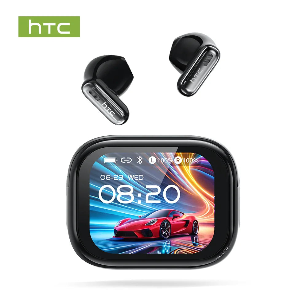HTC NE68 AI Translator Wireless Bluetooth Earphones Touch Screen TWS  HiFi Sound Earbud Noise Reduction For IOS Android PC