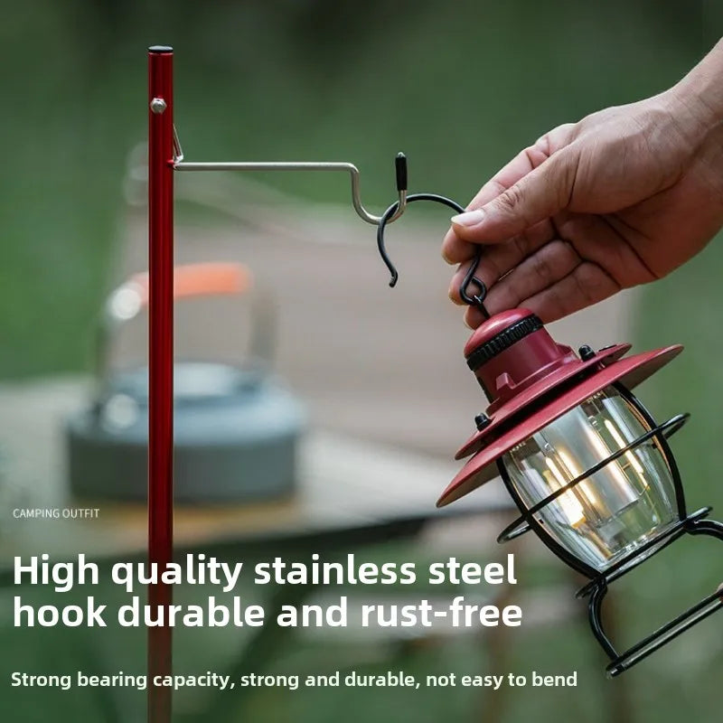 Camping Lantern Stand Ultralight Table Lamp Hanger Portable Detachable Light Holder Lighting Brackets Outdoor Tourist Equipment