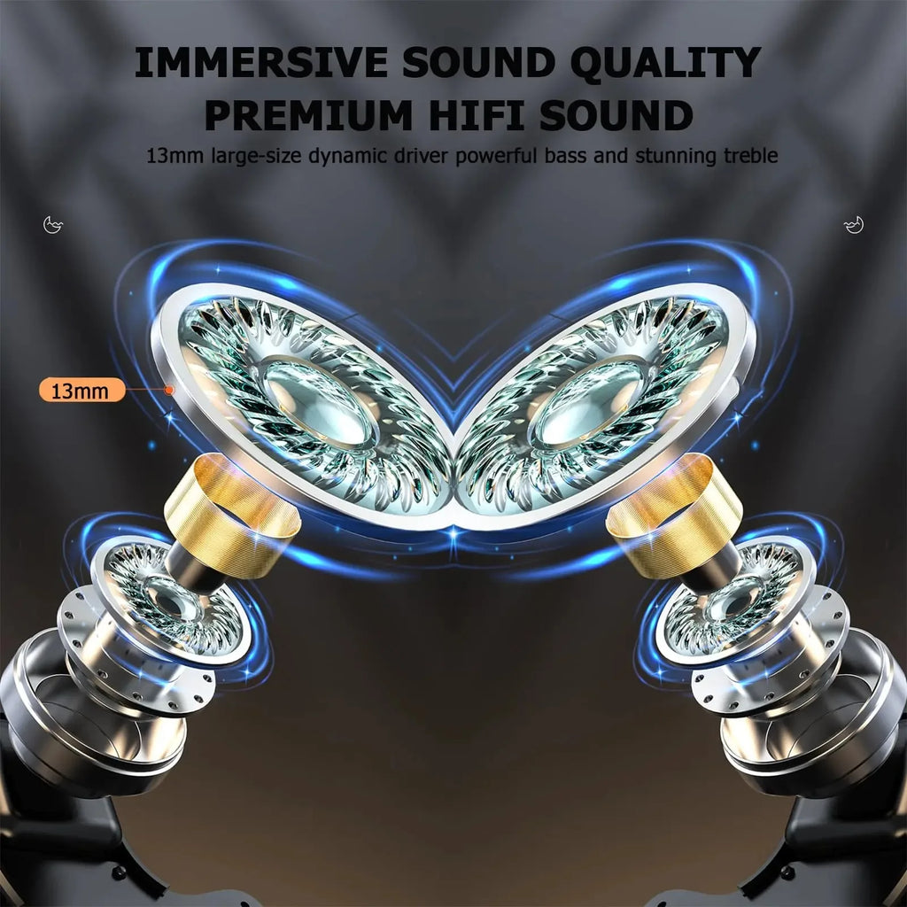Bluetooth 5.3 Wireless Earbuds for Side Sleepers Mini Design Portable Audio for Small Ears Ultra-Mini Sleep Earphones With Mic