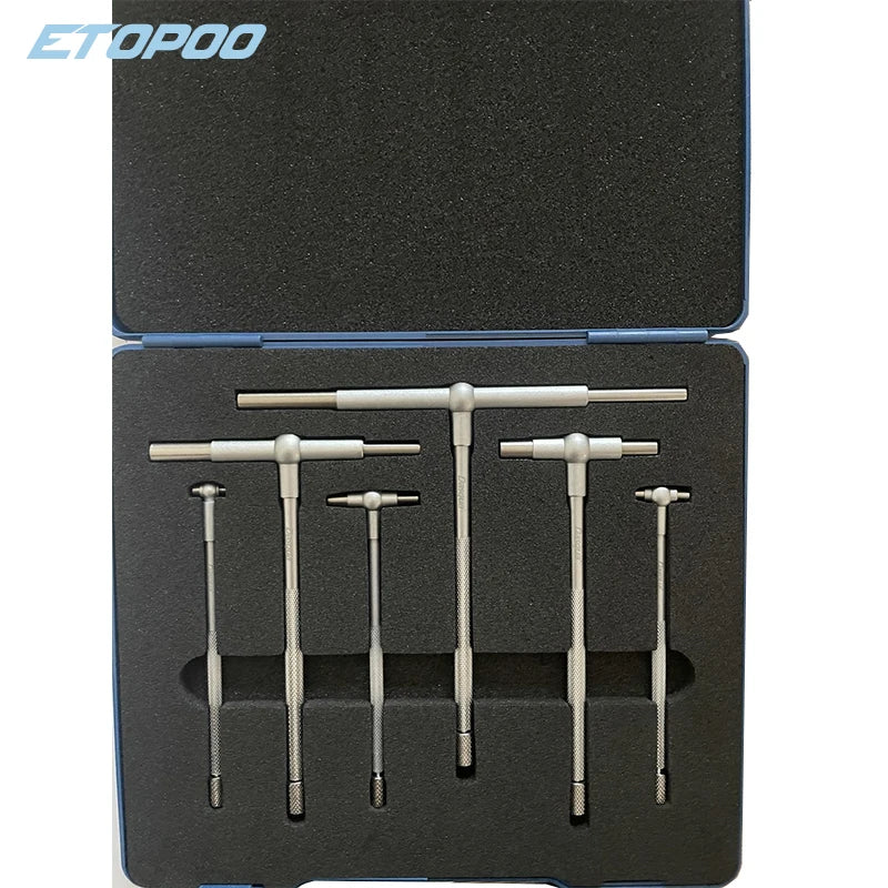 8-150mm( 5/16"-6") Telescoping Gauge Set 6Pcs/set Internal Gauge Hole Gauges for Quick Inside Measurements of Holes