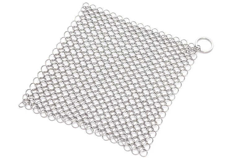 Leeseph Kitchen Cleaning Ring Stainless Steel Cleaner Chainmail Scrubber Accessories Reusable Washing Net Cleaning Tool for Home