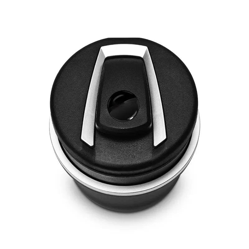 Car cigarette ash cylinder with built in LED light for smoke ash collection ideal for driver passenger use
