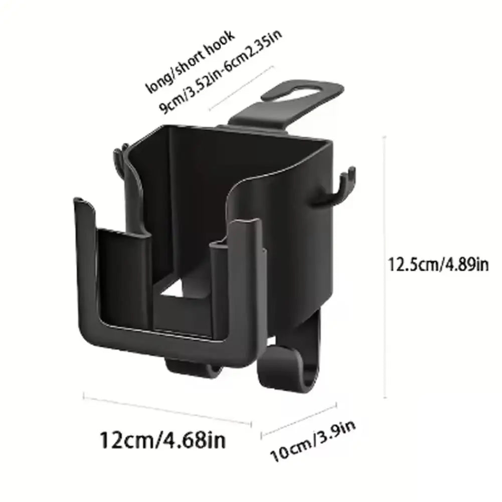 Multi functional car seat back storage rack with cup holder! Mobile phone holder and hook - suitable for most car models