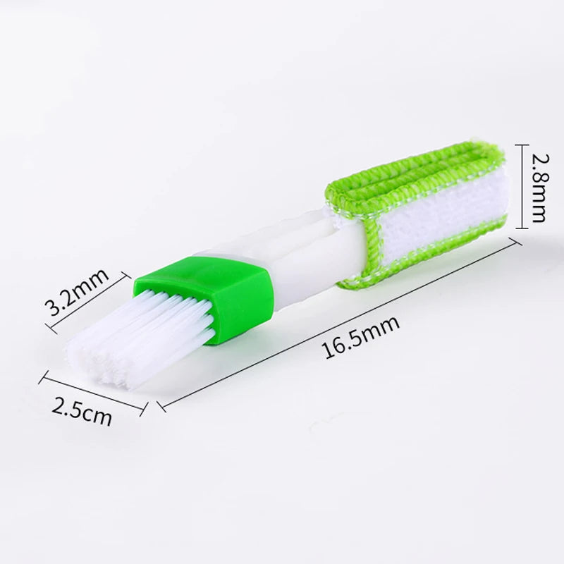 1/2Pcs Car Cleaning Brush Double-Use Air Conditioning Brush Dashboard Air Outlet Crevice Cleaning Brushes Car Interior Cleaning