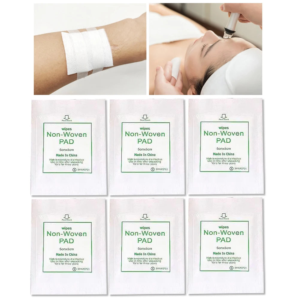 50/100pcs Sterile Medical Gauze Pad Wound Care Supplies Non-woven Gauze Pad Cotton First Aid Waterproof Wound Dressing