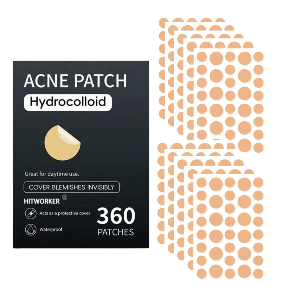 360 pieces/box acne patches - alcohol free, used to absorb acne secretions, gentle and non irritating, essential for acne care