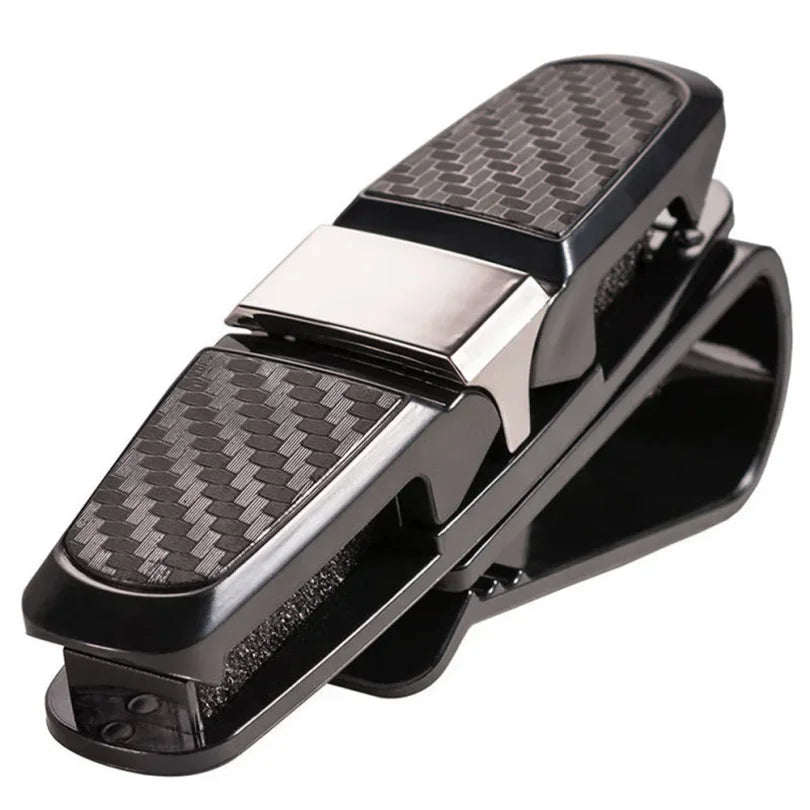 Car Glasses Case Auto Sun Visor Glasses Holder Sunglasses Clip Card Holder Eyeglasses Accessories Car Accessories Interior