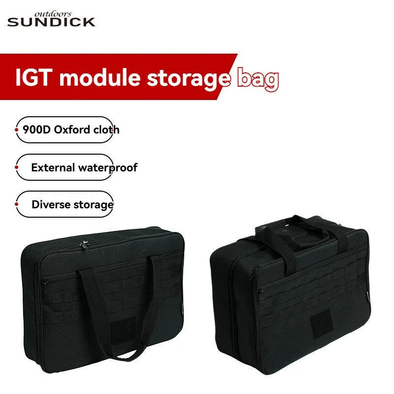 Wilderness IGT stove template storage bag, tableware and cooking utensils multifunctional layered storage bag, large capacity