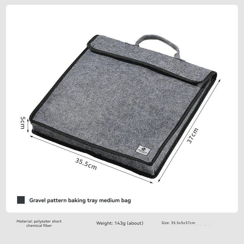 CAMPINGMOON GRW-45-B Gravel Texture Camping Thermo Bag - Reinforced Polyester Fiber Scratch-Resistant Pan Storage Bag