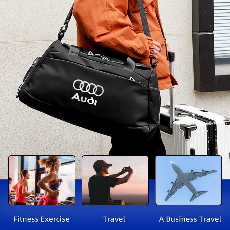 Car Logo Fitness Enthusiast Organiser Travel Storage Bag Tools Box For Audi A1 A3 A4 A5 A6 A7 A8 Q2 Q3 Q5 Q7 Q8 Quattro S7 S8 S3