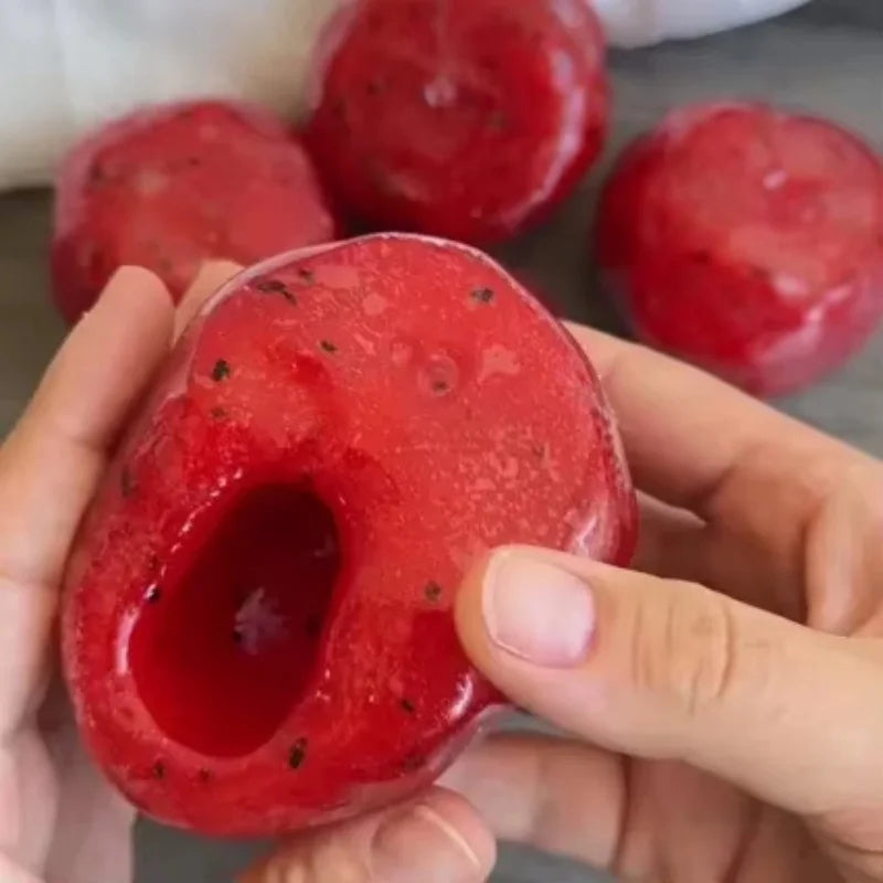 Handmade Watermelon Slushy Squishy Toy Soft Slow Rebound Stress Relief Squeeze Toy Realistic Fruit Simulation Model Adult Gift
