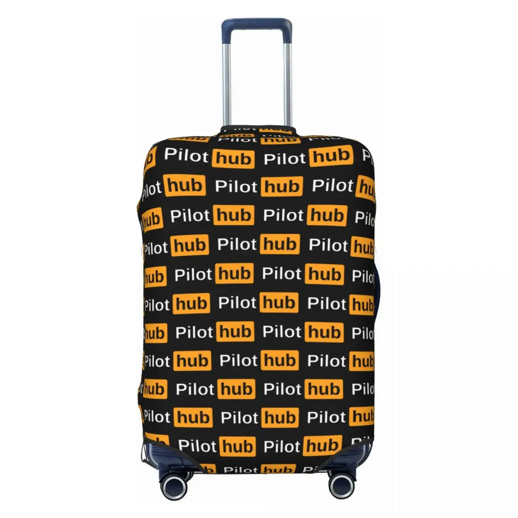 Custom Fashion Airbus Fighter Pilot Luggage Cover Protector Washable Aviation Airplane Travel Suitcase Covers