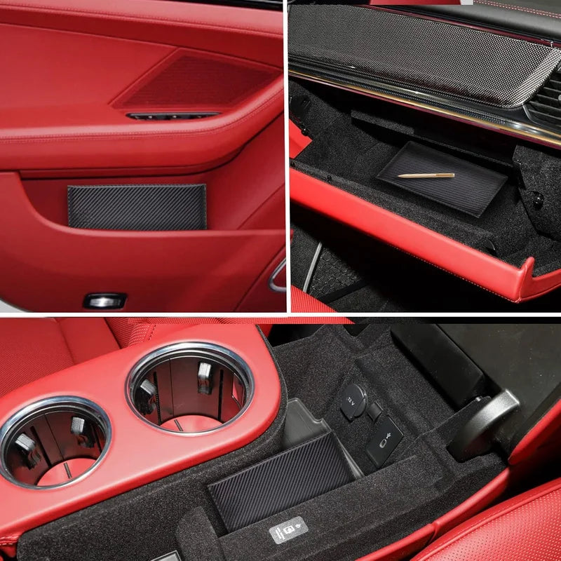 Car Registration and Insurance Card Holder, Vehicle License Document Glove Box Compartment Organizer, Interior Car Accessories