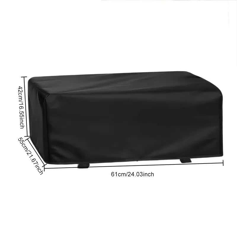 BBQ Grill Cover with Drawstring Closure Gas Grill Cover Polyester Dust and Weather Protection for Outdoor Camping Cooking TMZ