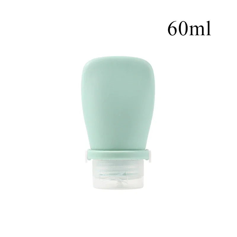1/4pcs Portable Silicone Travel Bottle Cosmetic Storage Refillable Lotion Bottle Leakproof Shampoo Squeeze Tube Empty Bottle