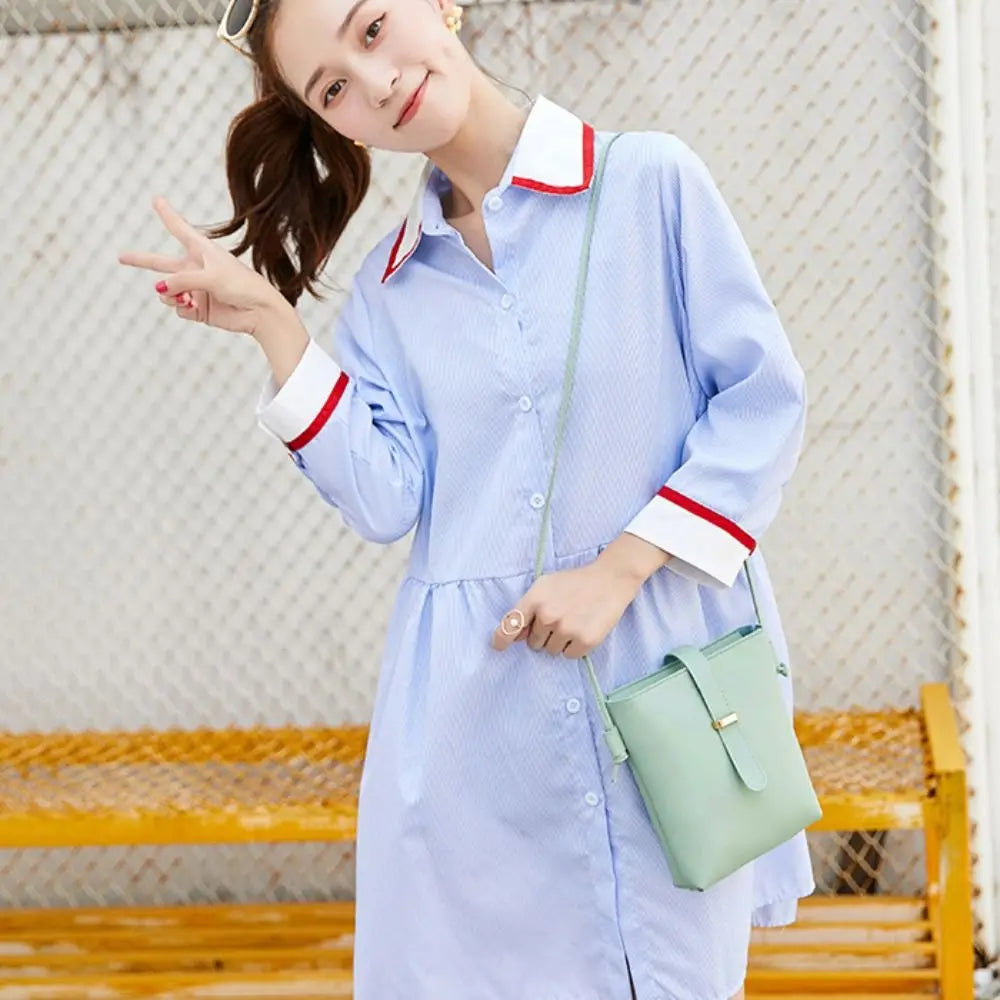 Fashion PU Leather Women Crossbody Bags 10 Colors Waterproof Girls Tote Bag Ladies Small Purses Women Girls